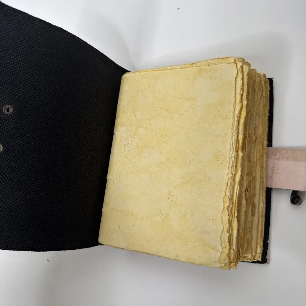 TUZECH Book of Spells Leather Bound Journal Deckle Edge Paper Grimoire